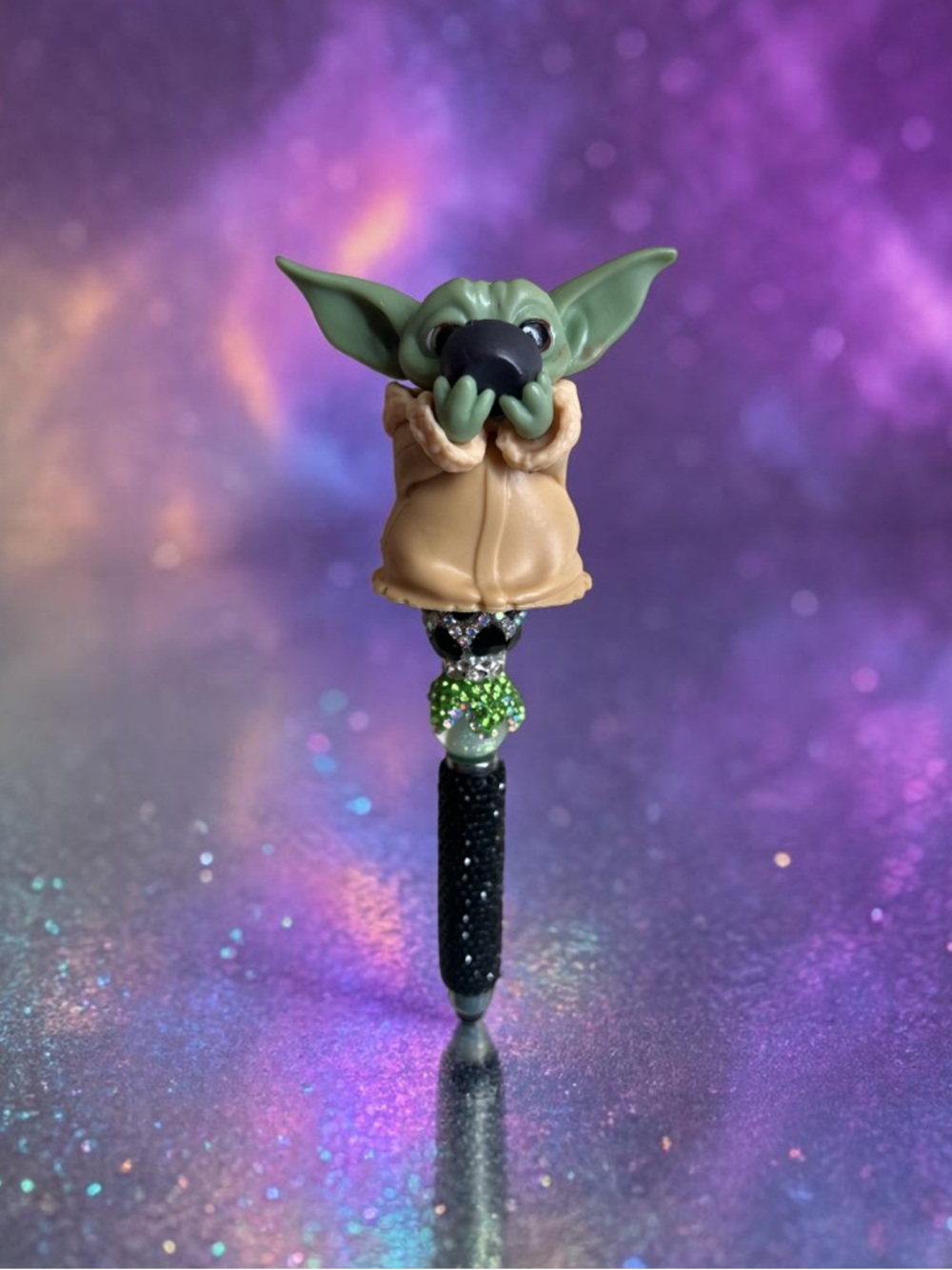 Baby Yoda Green and Tan Stylus Pen